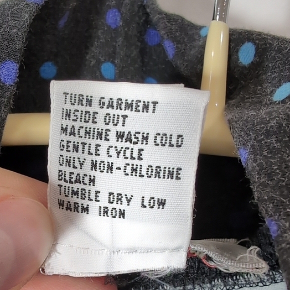 Talbots | Cotton Stretch Black Long Sleeve Turtle Neck Neon Polka Dots Size XL - Picture 9 of 9